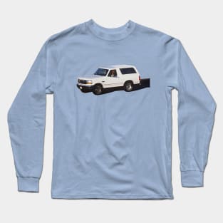 OJ - White Ford Bronco Long Sleeve T-Shirt